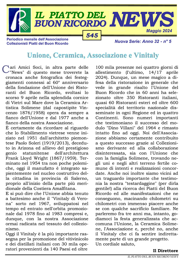 News maggio 2024
